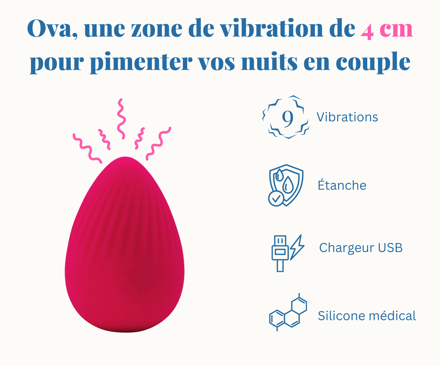 Ova, vibromasseur pour des sensations intenses